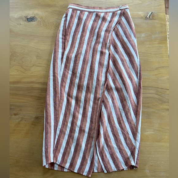 Madewell linen blend wrap skirt - Picture 3 of 6